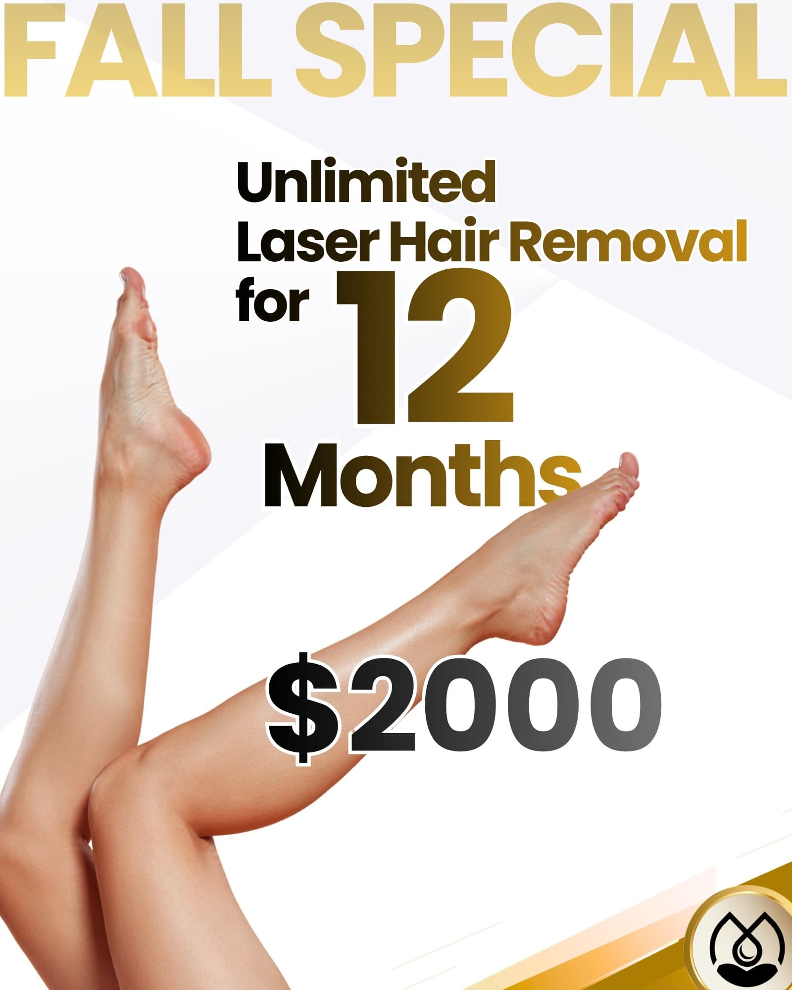 Unlimited Laser Hair Removal — 12 Months for $2,000